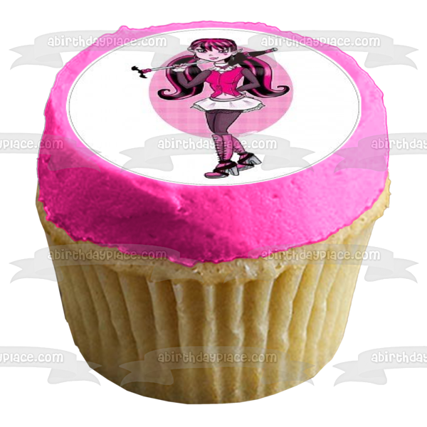 Monster High Lagoona Blue Frankie Stein Draculaura Clawdeen Wolf Imágenes comestibles para cupcakes ABPID08468 