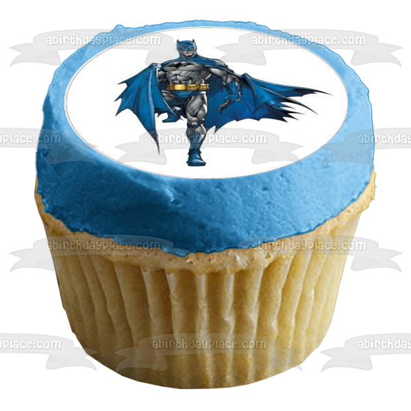 DC Comics Batman Cape Edible Cupcake Topper Images ABPID08494