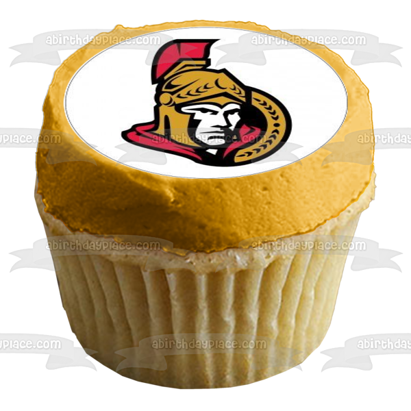 Ottawa Senators Logo NHL National Hockey League Edible Cupcake Topper Images ABPID08507