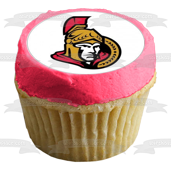 Ottawa Senators Logo NHL National Hockey League Edible Cupcake Topper Images ABPID08507