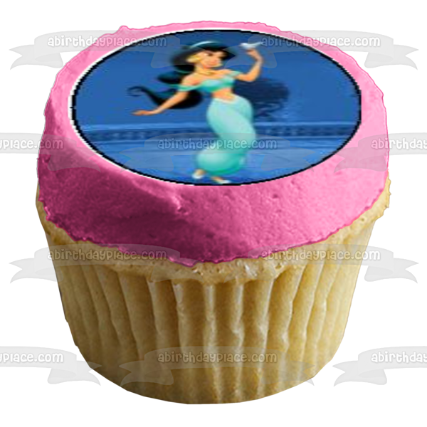 Princesa Ariel Aurora Bella Blancanieves Jazmín y Cenicienta Imágenes comestibles para cupcakes ABPID08048 