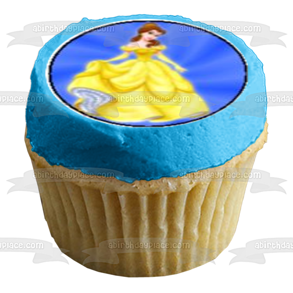 Princesa Ariel Aurora Bella Blancanieves Jazmín y Cenicienta Imágenes comestibles para cupcakes ABPID08048 