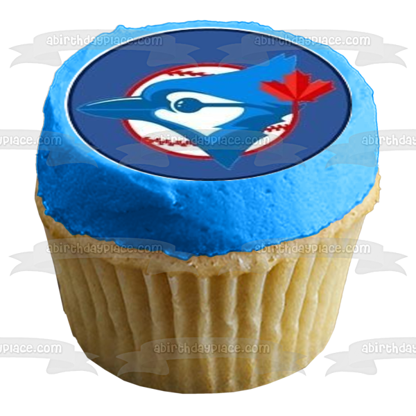 Toronto Blue Jays Logo Canadian Professional Baseball Edible Cupcake Topper Images ABPID08097