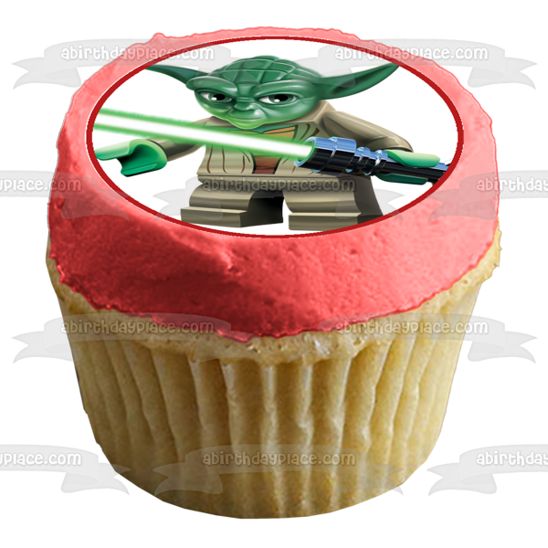 Imágenes comestibles para decoración de cupcakes de LEGO Star Wars Darth Vader Storm Trooper Yoda ABPID09033 