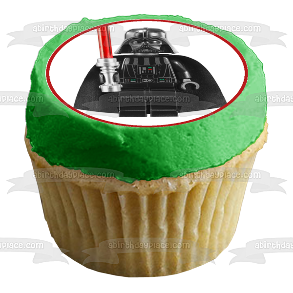 Imágenes comestibles para decoración de cupcakes de LEGO Star Wars Darth Vader Storm Trooper Yoda ABPID09033 