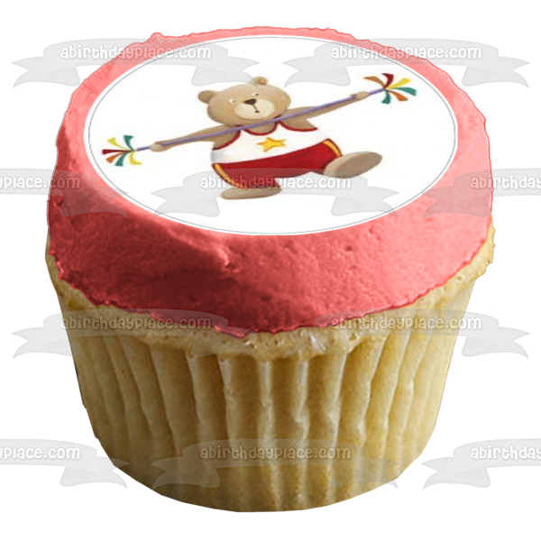 Imágenes de decoración comestible para cupcakes con animales de circo, elefante, león, mono, ABPID09054 