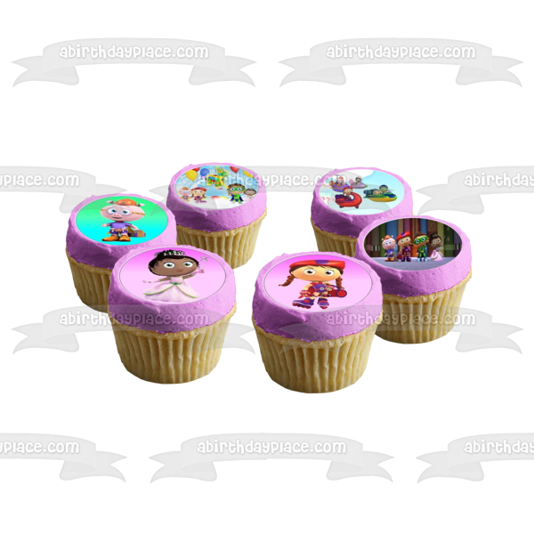 Super Why Book Princess Pea Alpha Pig Little Red Riding Hood and Woofster Edible Cupcake Topper Images ABPID08195