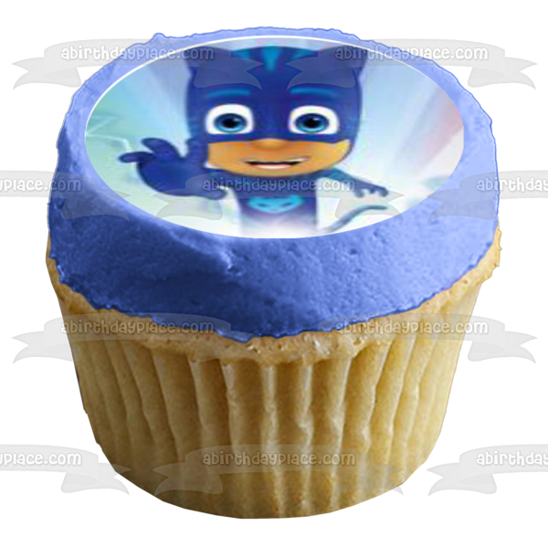 Pj Masks Cat Boy Gekko Owlette Edible Cupcake Topper Images ABPID11414