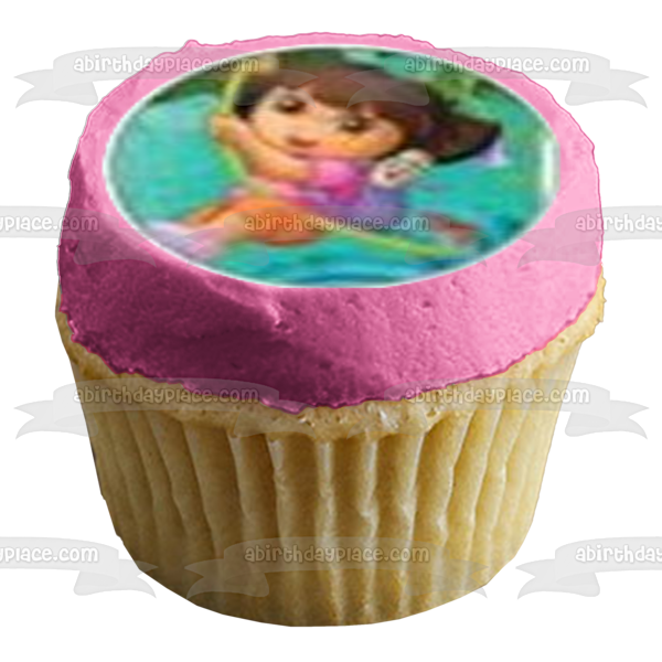 Dora the Explorer Boots Tico Backpack Map Edible Cupcake Topper Images ABPID12196