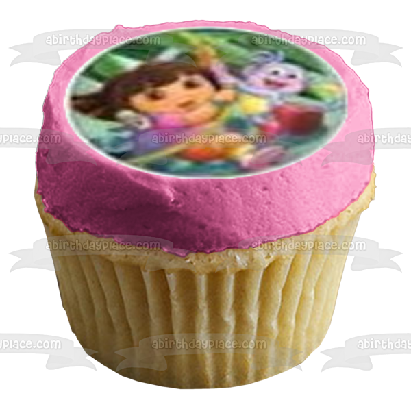 Dora the Explorer Boots Tico Backpack Map Edible Cupcake Topper Images ABPID12196