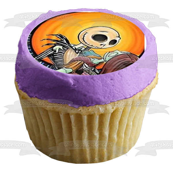 Pesadilla antes de Navidad Jack Skellington Sally Oogie Boogie Imágenes comestibles para cupcakes ABPID12477 