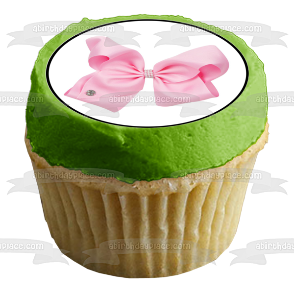 Jo Jo Siwa Bows Tye Dyed Verde Azul Rosa Púrpura Comestible Cupcake Topper Imágenes ABPID21924 