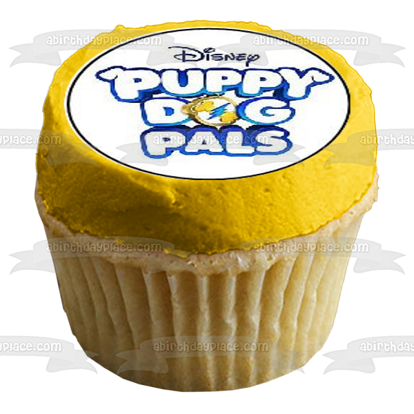 Disney Puppy Dog Pals Logo Bingo Rolly - Adorno comestible para cupcakes, imágenes ABPID22155 