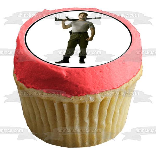 The Walking Dead Rick Daryl Merle Carl Michone Glen Zombies Andrea Edible Cupcake Topper Images ABPID24380