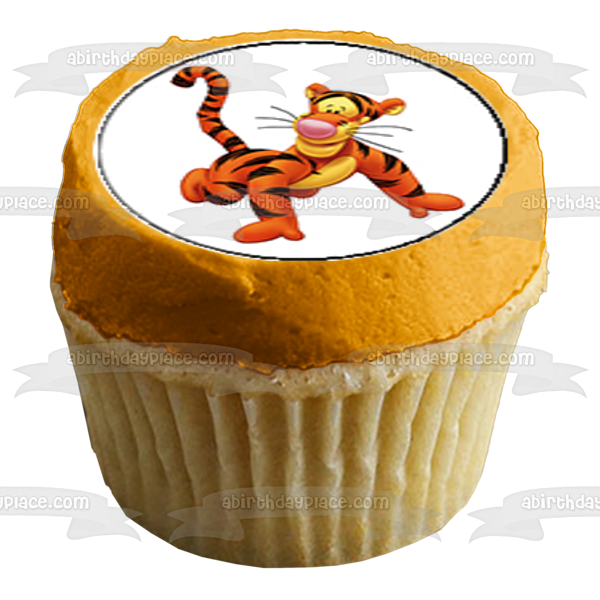 Disney Winnie the Pooh Eeyore Piglet Tigger Edible Cupcake Topper Images ABPID27340