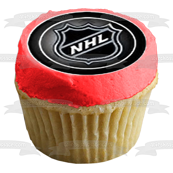 NHL National Hockey League Logos New York Rangers Toronto Maple Leafs New Jersey Devils Edible Cupcake Topper Images ABPID27603