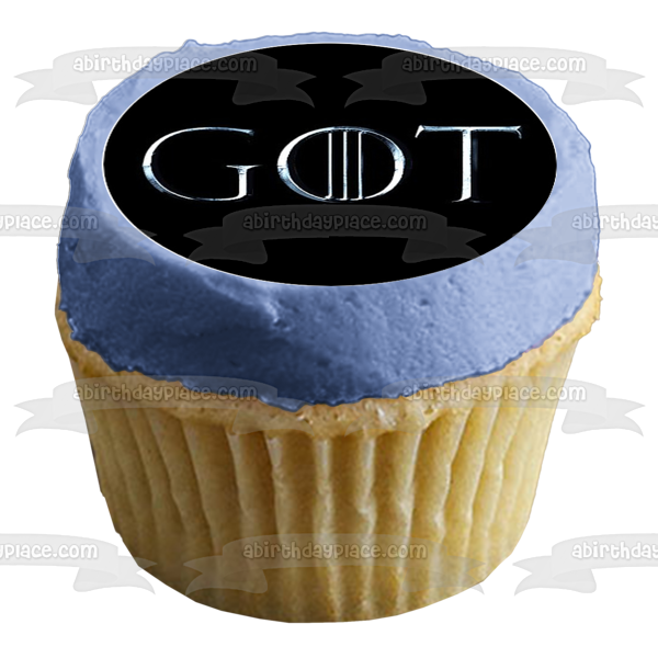 Game of Thrones Iron Throne Bran Stark Jon Stark Daenerys Targaryen Night King Tyrion Lannister Melisandre Edible Cupcake Topper Images ABPID27619