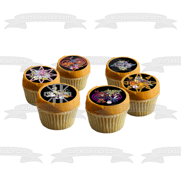 Digimon Agumon Gatomon Palmon Gabumon Imágenes comestibles para cupcakes ABPID14795 