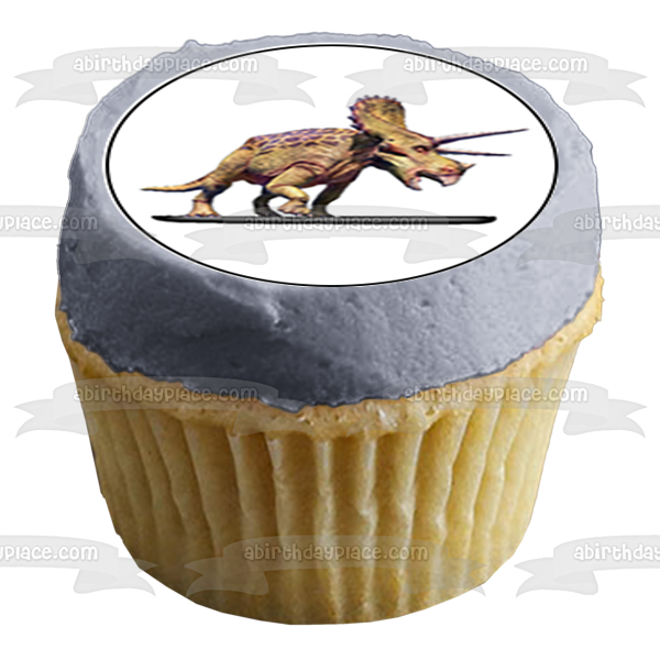 Dinosaurs Tyrannosaurus Rex Triceratops Stegosaurus Edible Cupcake Topper Images ABPID14798