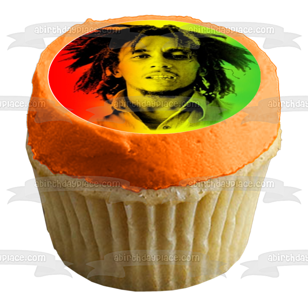 Imágenes variadas de Bob Marley, adornos comestibles para cupcakes, imágenes ABPID49817 