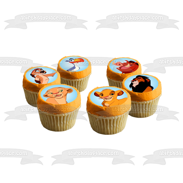 Disney The Lion King Simba Nala Scar Pumba Timone Zazu Edible Cupcake Topper Images ABPID14799