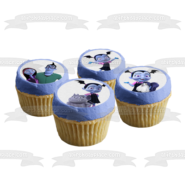 Disney Vampirina Gregoria Mr. Hauntly Mrs. Hauntly Edible Cupcake Topper Images ABPID14802