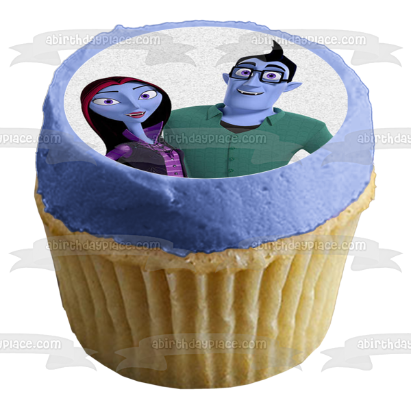 Disney Vampirina Gregoria Mr. Hauntly Mrs. Hauntly Edible Cupcake Topper Images ABPID14802