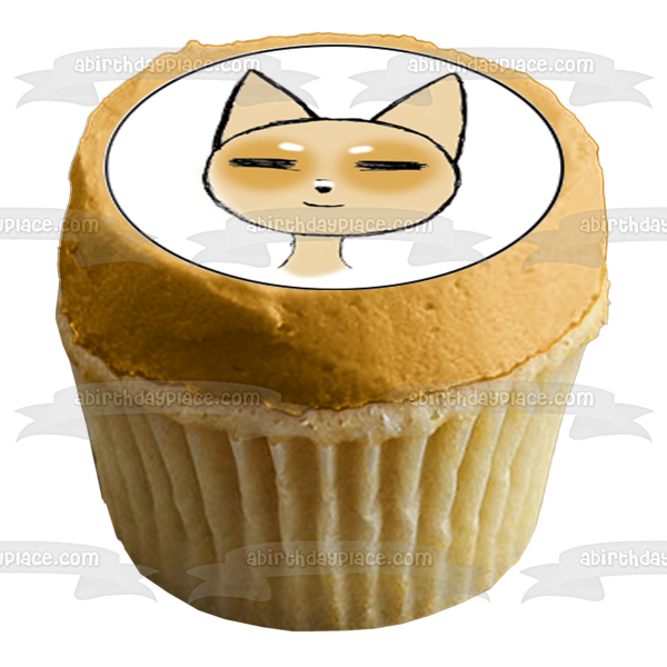 Fox Cat Anime Chibi Character Edible Cupcake Topper Images ABPID50309