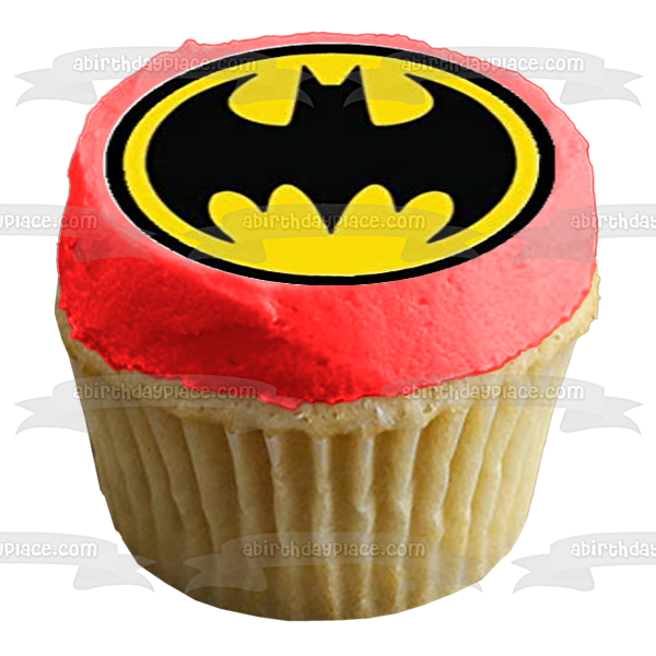 Logotipos de superhéroes DC Marvel Iron Man Spider-Man Super Man Thor the Flash Green Lantern Capitán América Batman Edible Cupcake Topper Imágenes ABPID50389 