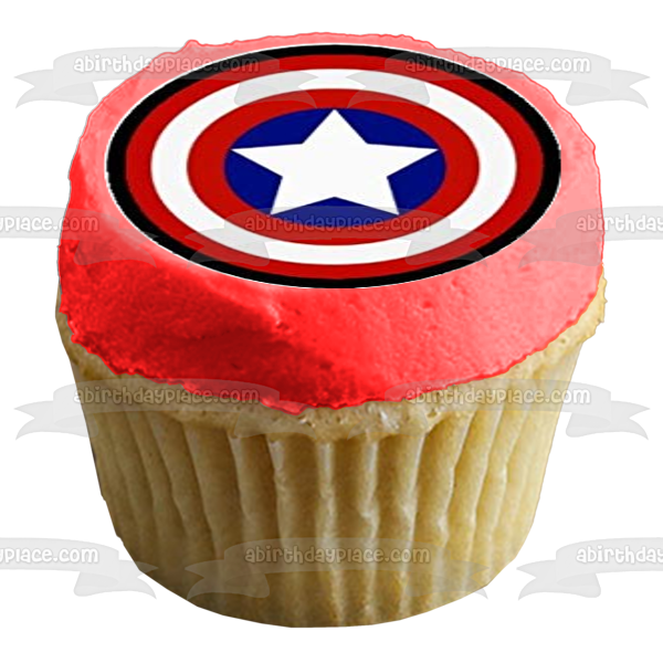 Logotipos de superhéroes DC Marvel Iron Man Spider-Man Super Man Thor the Flash Green Lantern Capitán América Batman Edible Cupcake Topper Imágenes ABPID50389 