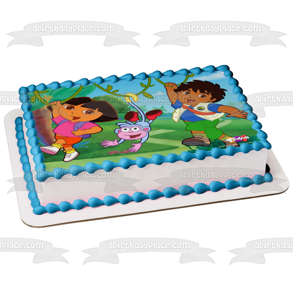 Dora la Exploradora Go Diego Go Botas Imagen comestible para decoración de tarta ABPID06291 