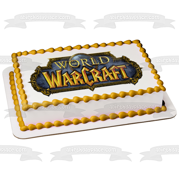 Imagen comestible para decoración de tarta con el logotipo de World of Warcraft ABPID06311 