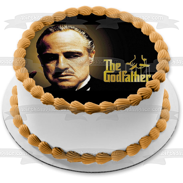 Decoración comestible para tarta El Padrino Don Vito Corleone Imagen ABPID00670 