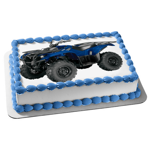 Imagen de decoración comestible para tarta Atv Blue Yamaha de 4 ruedas ABPID00916 