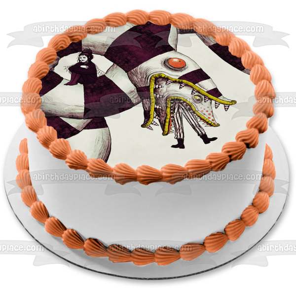 Beetlejuice Lydia Sandworm de Saturno Edible Cake Topper Imagen ABPID50855 