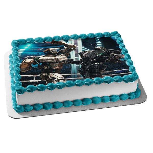 Imagen comestible para tarta con diseño de robot de lucha de acero real, átomo, boxeo, Zeus, ABPID50888 