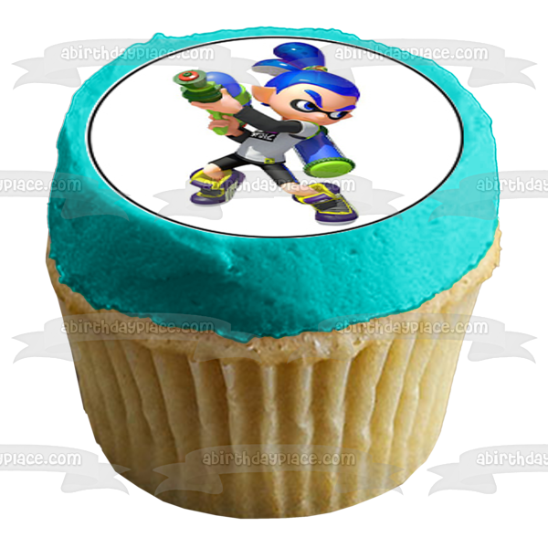 Splatoon Inklings Personajes 24 unidades Cupcakes Imágenes comestibles para cupcakes ABPID50409 