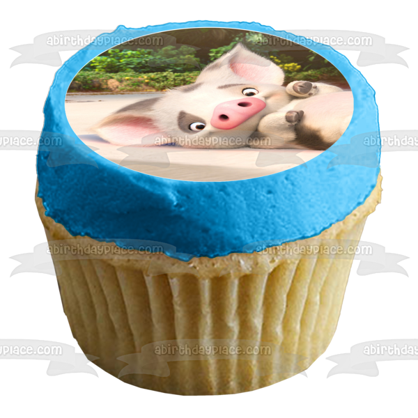 Disney Moana Te Fiti Tamatoa Maui Hei Hei Pua Imágenes comestibles para cupcakes ABPID14823 