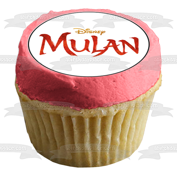 Imágenes comestibles para cupcakes de la película Mulan 