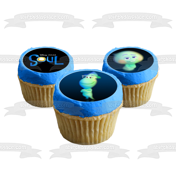 Soul Movie Disney Pixar 22 Joe Fondo azul 24 hojas comestibles Cupcake Topper Imágenes ABPID50524 