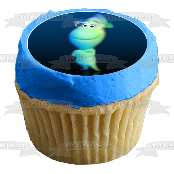 Soul Movie Disney Pixar 22 Joe Blue Background 24 Sheet Edible Cupcake Topper Images ABPID50524
