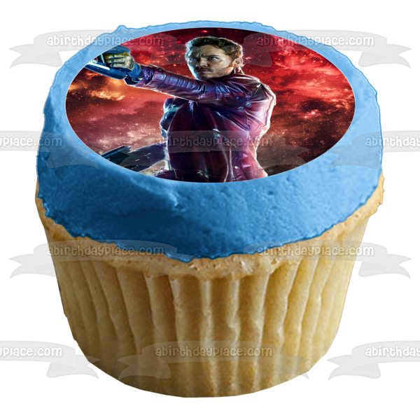 Guardianes de la Galaxia Gamora Star-Lord Thanos Nebulosa Mapache Yondu Imágenes comestibles para cupcakes ABPID14846 