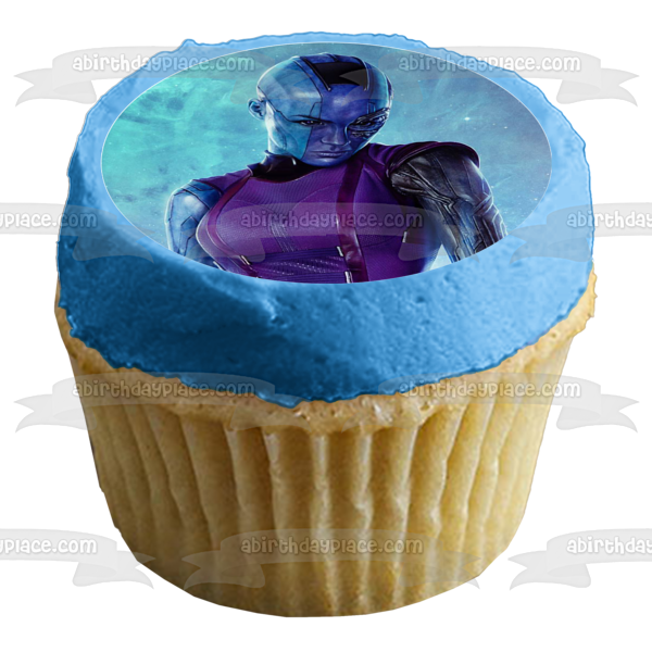 Guardianes de la Galaxia Gamora Star-Lord Thanos Nebulosa Mapache Yondu Imágenes comestibles para cupcakes ABPID14846 