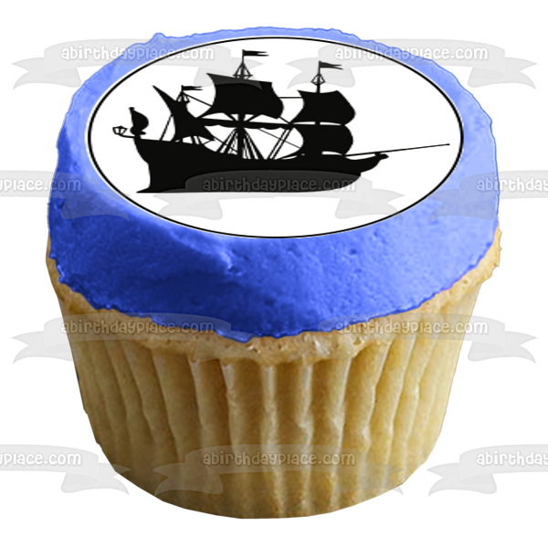 Barcos Pirata Seafall Barco Marinero Cupcake Toppers 12 Count Comestible Cupcake Topper Imágenes ABPID50793 