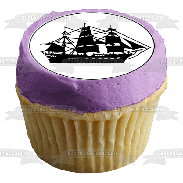 Barcos Pirata Seafall Barco Marinero Cupcake Toppers 12 Count Comestible Cupcake Topper Imágenes ABPID50793 