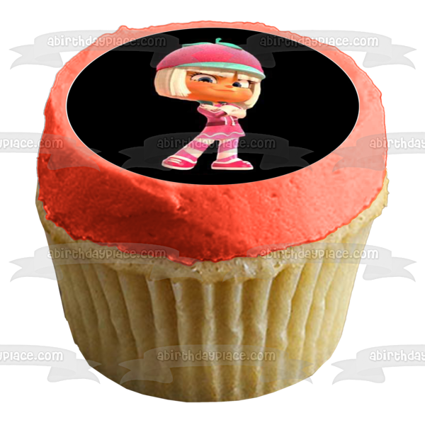 Wreck It Ralph Vanellope Candlehead Taffyta Muttonfudge Snowanna Rainbeau Edible Cupcake Topper Images ABPID14875