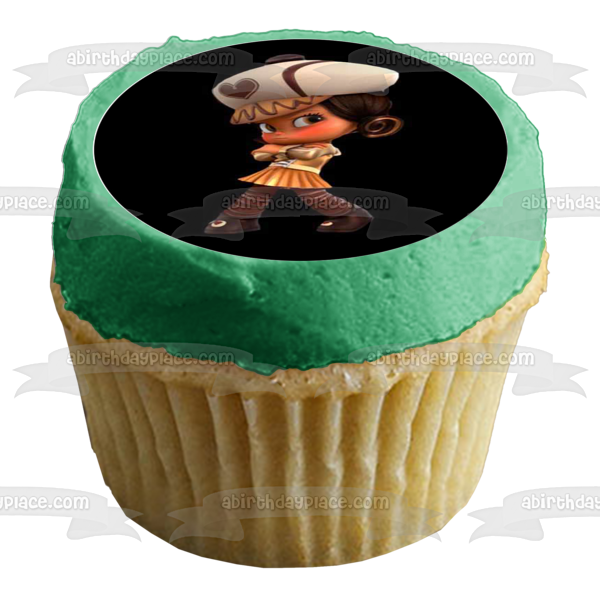 Wreck It Ralph Vanellope Candlehead Taffyta Muttonfudge Snowanna Rainbeau Edible Cupcake Topper Images ABPID14875