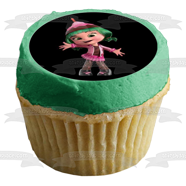 Wreck It Ralph Vanellope Candlehead Taffyta Muttonfudge Snowanna Rainbeau Edible Cupcake Topper Images ABPID14875