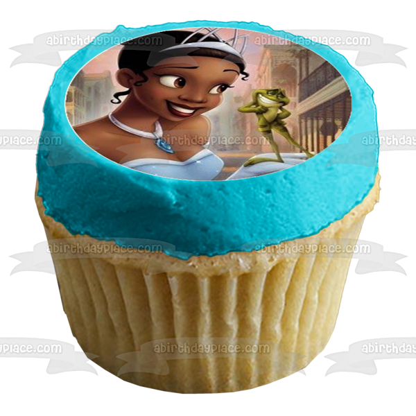 The Princess and the Frog Disney Tiana Naveen Louis 12 Count Cupcake Toppers Edible Cupcake Topper Images ABPID53492