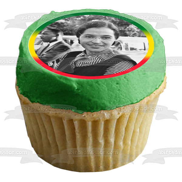 Black History Month Cupcake Toppers President Barack Obama Frederick Douglass Rosa Parks and Other Historical and Cultural Icons Edible Cupcake Topper Images ABPID53570